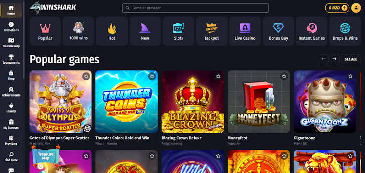 WinShark Casino Bewertung: Ein funktionsreiches Online-Casino mit unzähligen Spielen